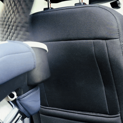 Car Seat Back Protector Black “Hexy” by Owleys