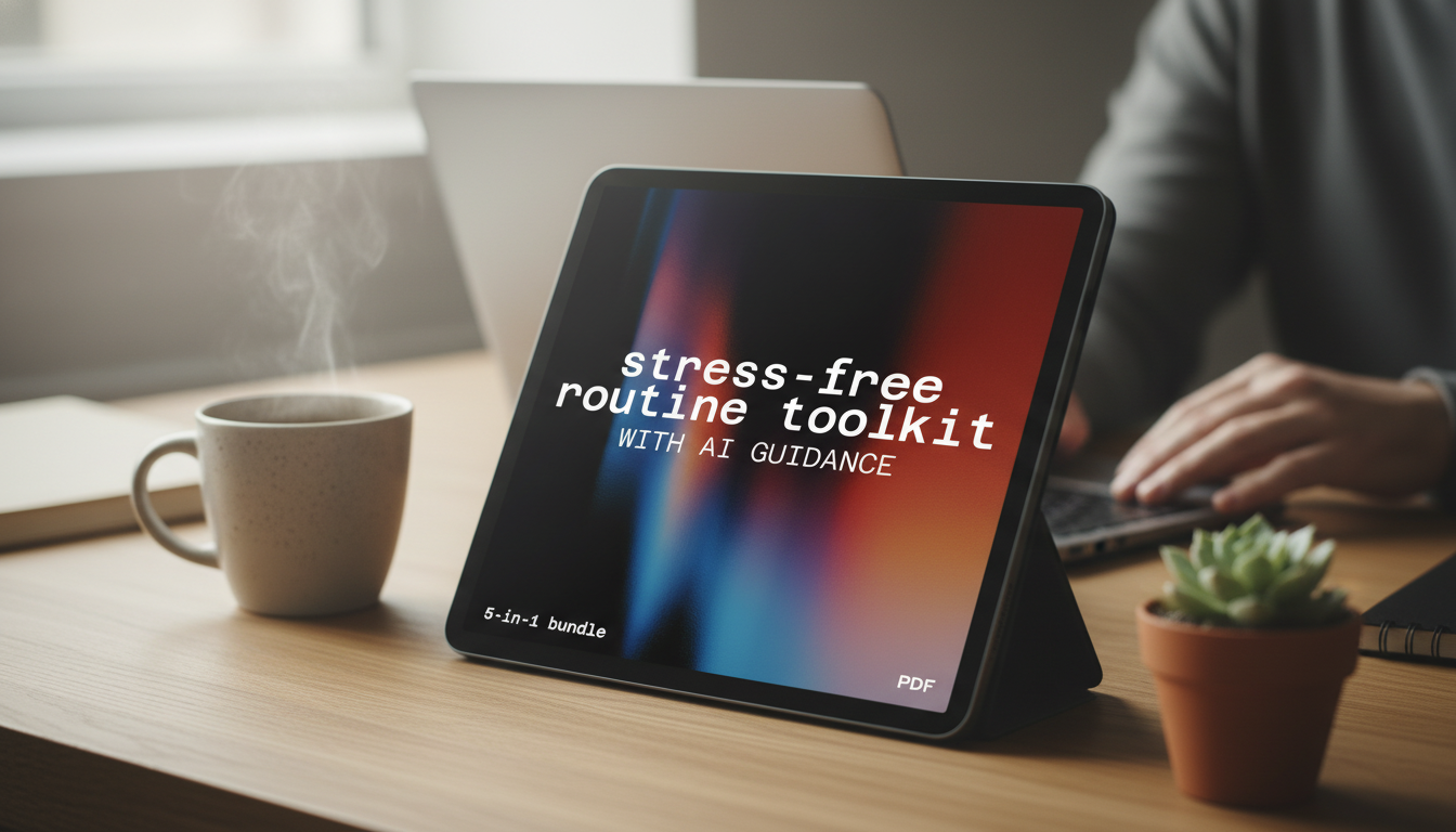 AI-Guided Routine Toolkit: 5-in-1 Digital Wellness Bundle