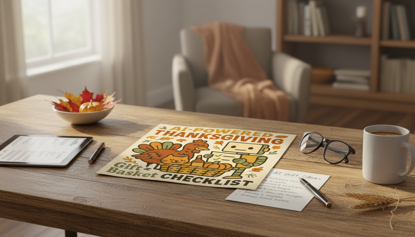 AI Thanksgiving Gift Basket Checklist: Themes, Lists & Notes