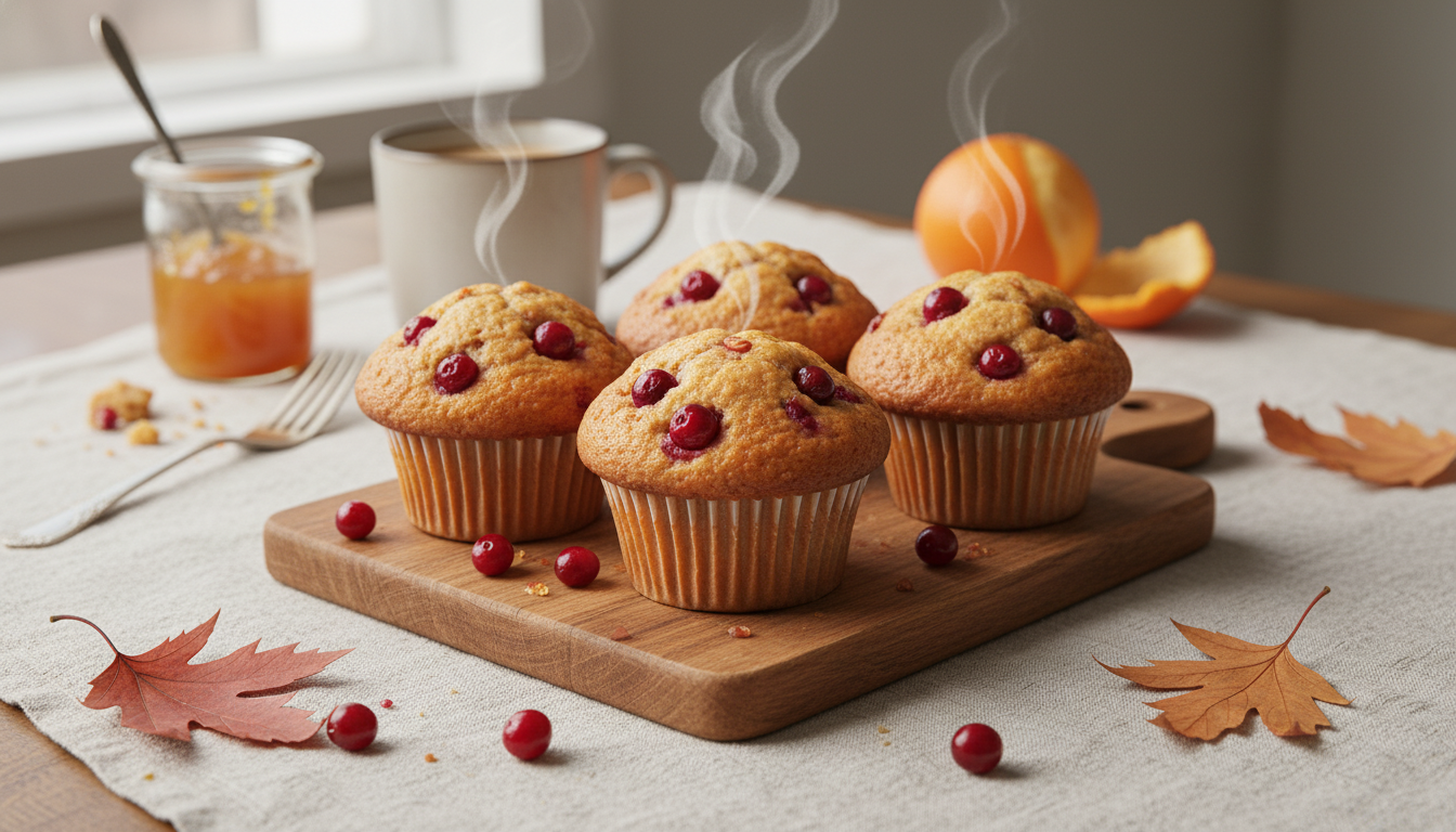 Easy Cranberry Orange Muffins for Thanksgiving Mornings