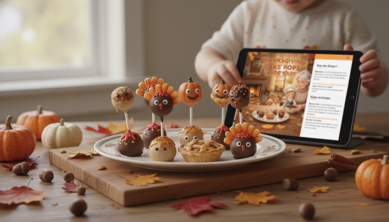 Easy Thanksgiving Cake Pops: Fall Designs for Beginners