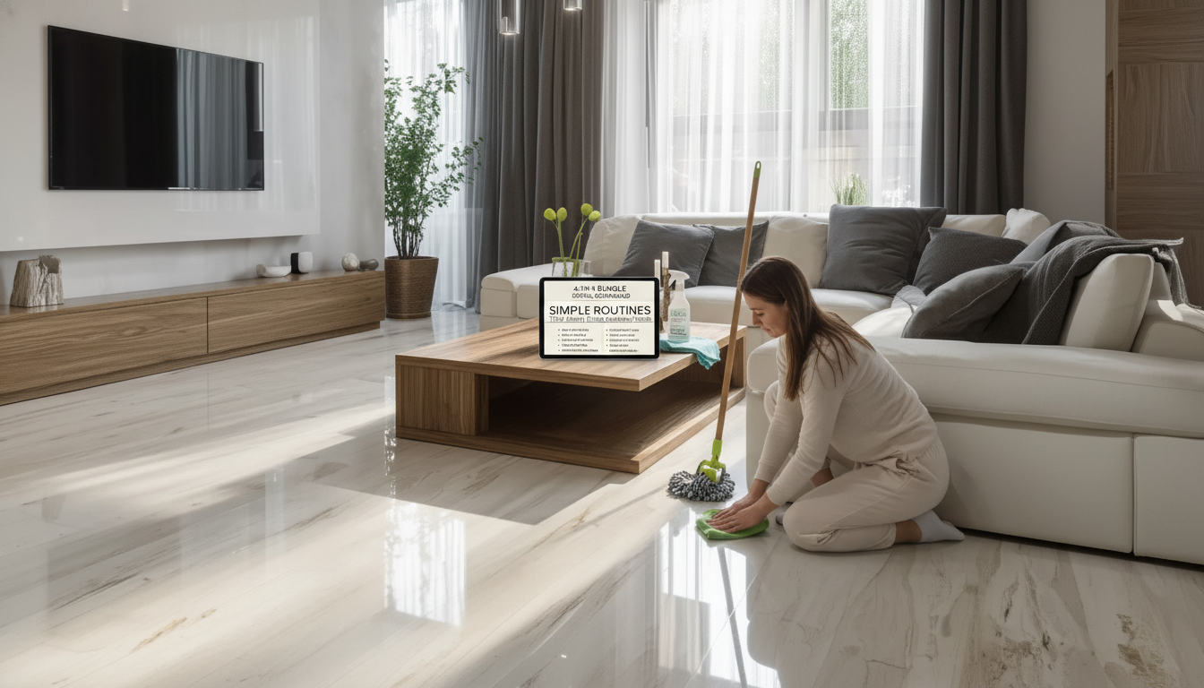 Fresh-Looking Floors Fast: Daily, Weekly & Monthly Routines
