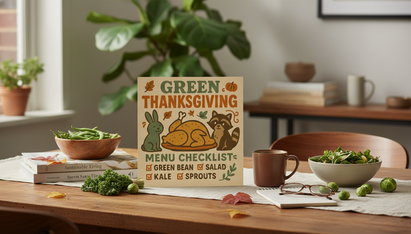 Green Thanksgiving Menu Checklist: Low-Waste Planning Guide