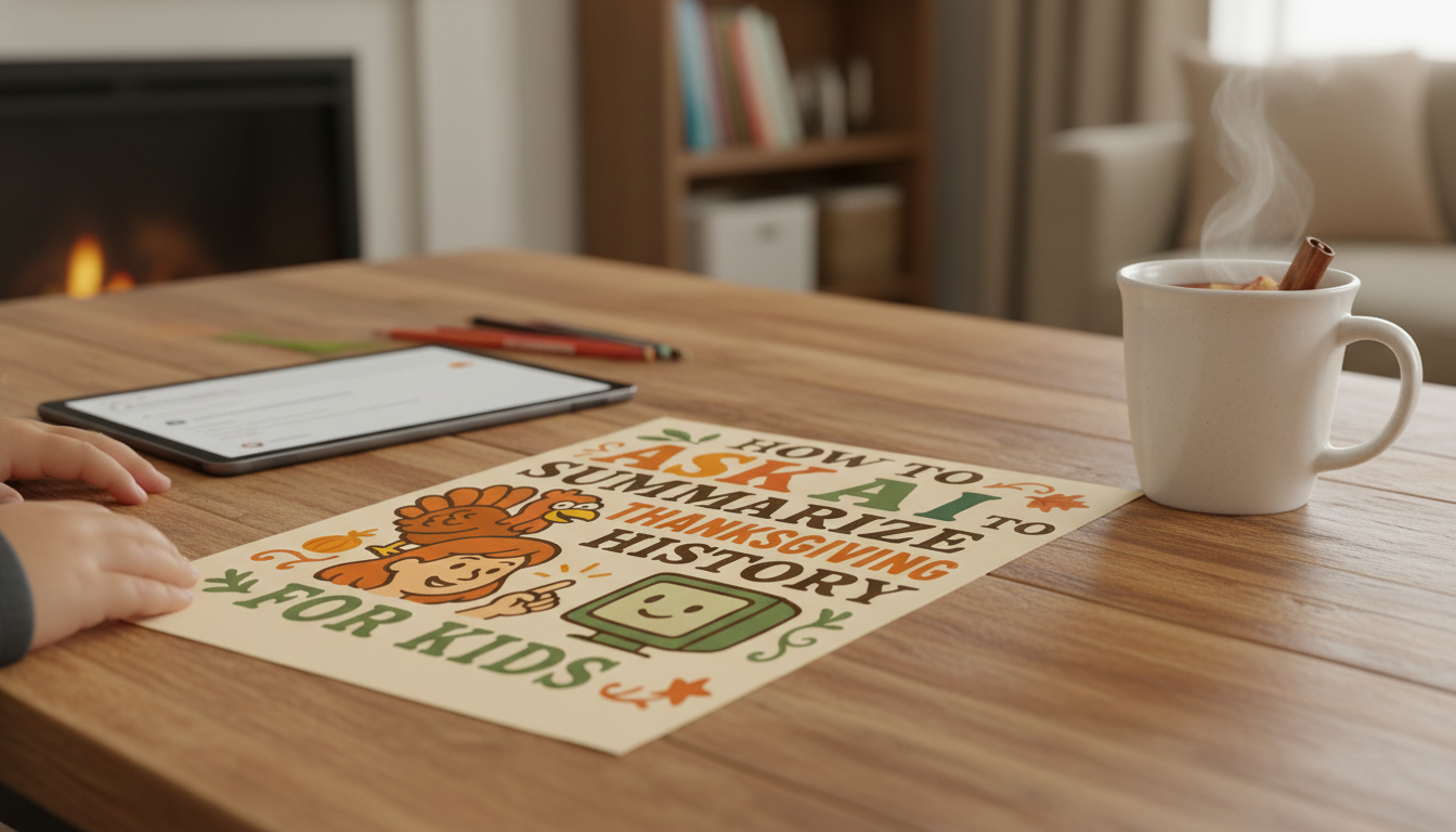 Kid-Friendly Thanksgiving History: AI Prompts + Checks