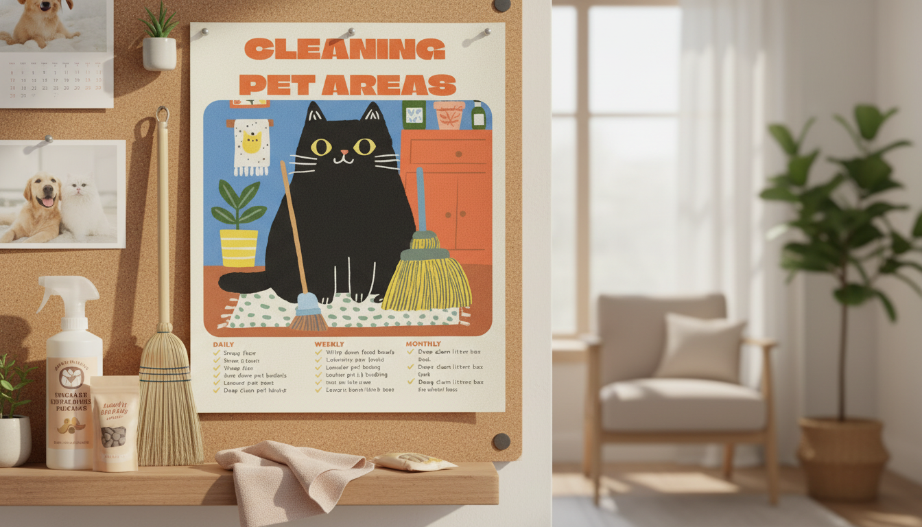 Pet Area Cleaning Schedule: Daily, Weekly, Monthly