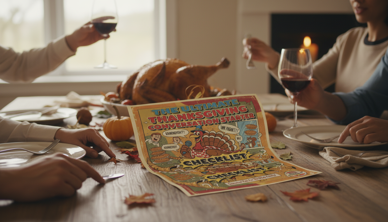 Thanksgiving Conversation Starters Printable Checklist