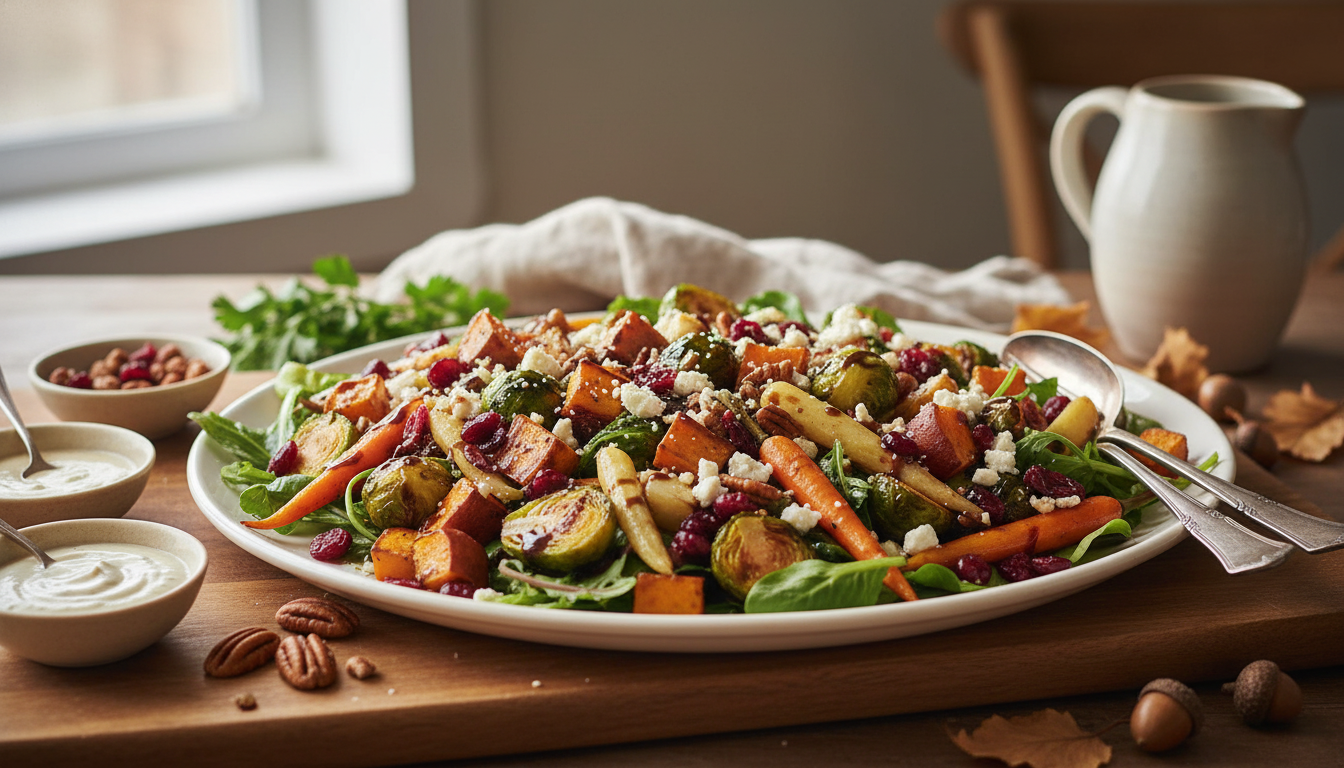 Roasted Veggie Thanksgiving Salad Platter That Wows