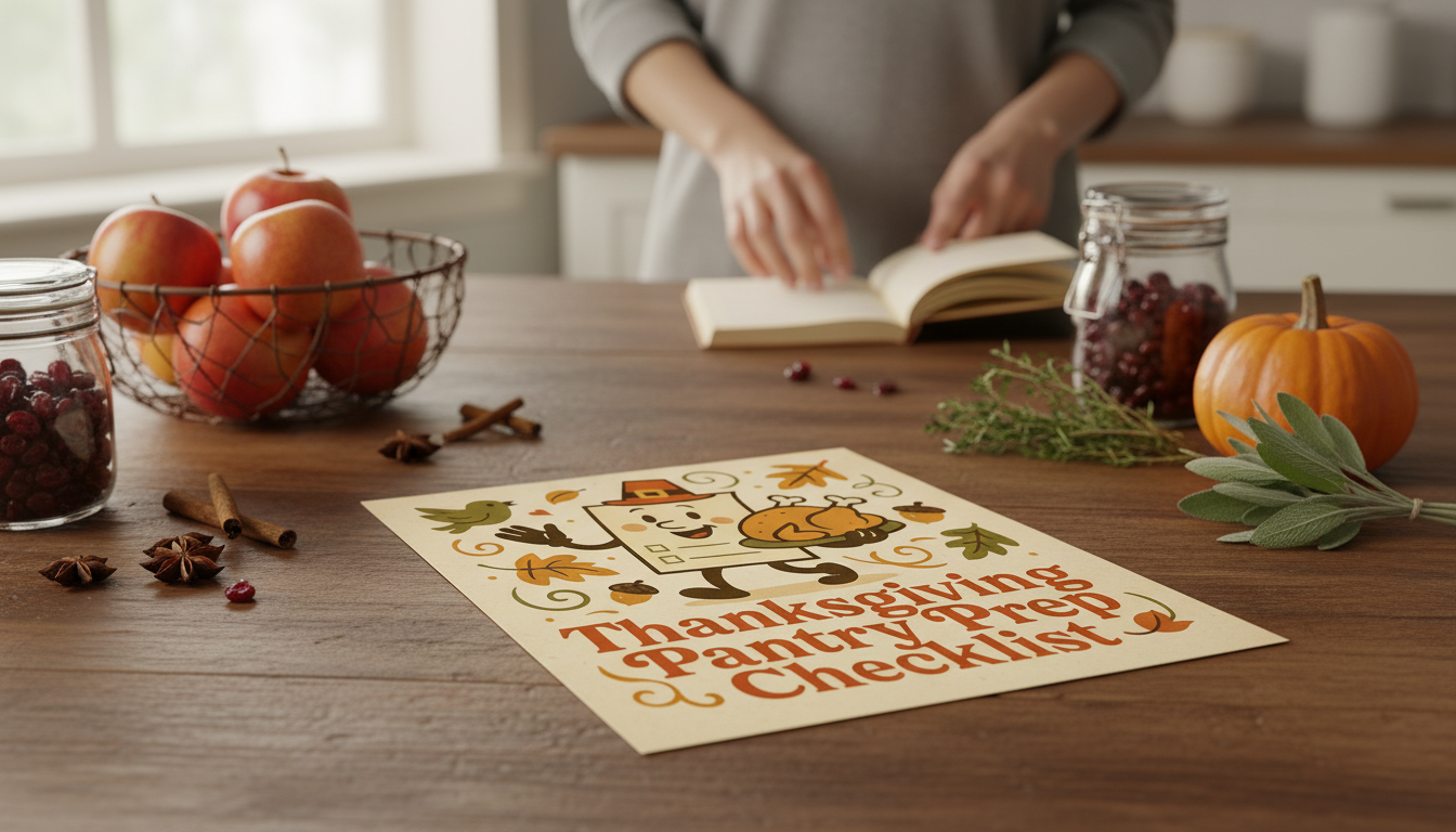 Thanksgiving Pantry Prep Checklist for Calm Cooking