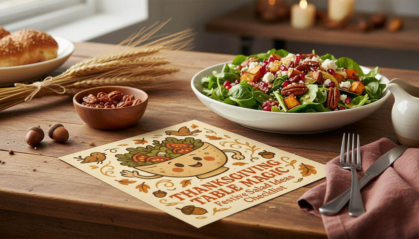 Thanksgiving Salad Ideas + Make-Ahead Checklist
