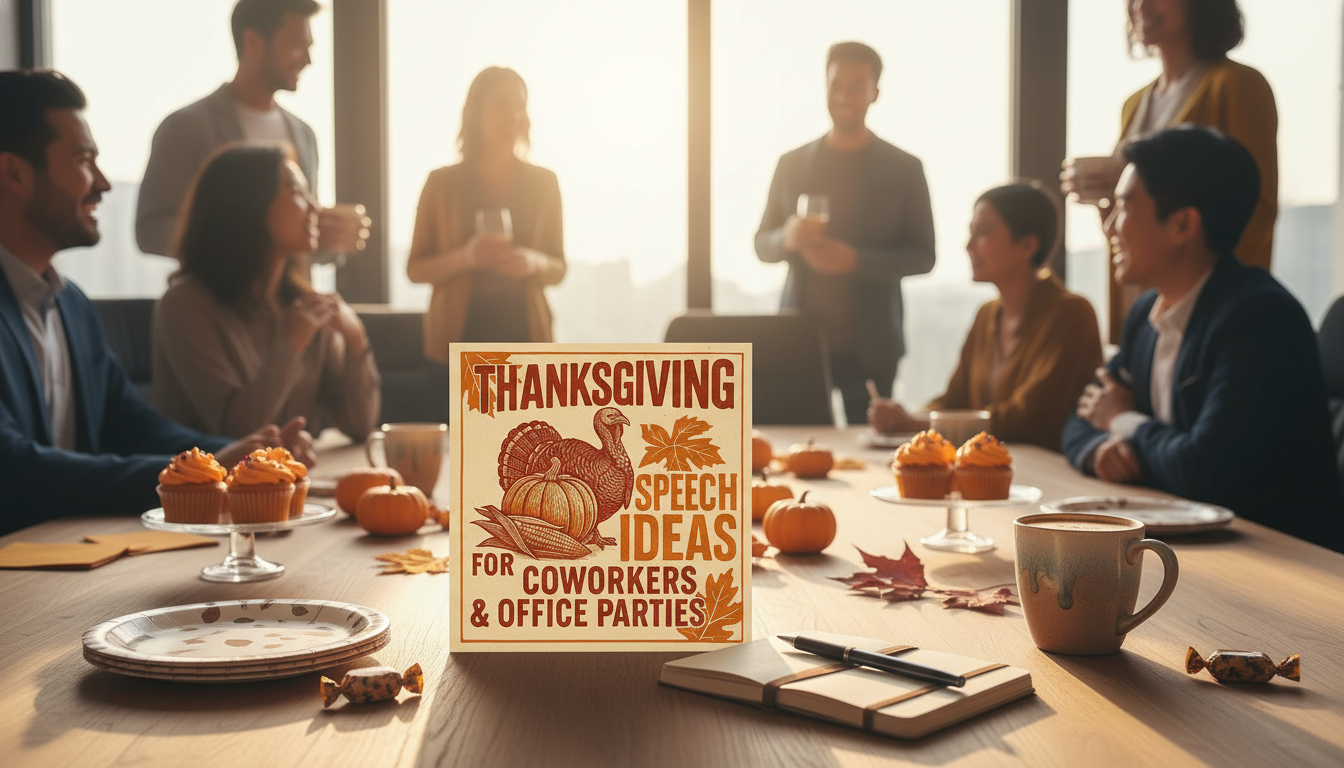 Work Thanksgiving Toasts: 10 Templates + Mini Speeches