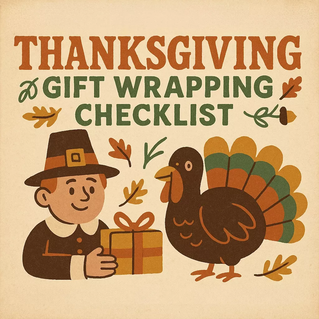 Rustic Thanksgiving Gift Wrapping Checklist + Fall Ideas